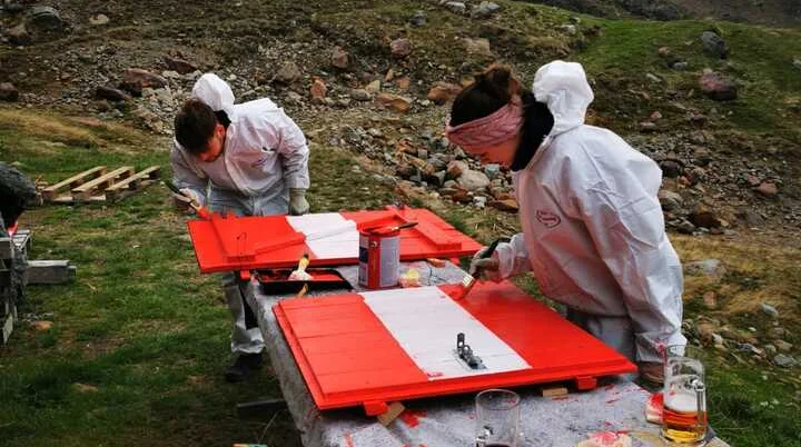 Arbeitseinsatz Vernagthütte | © DAV Würzburg Arbeitseinsatz Vernagthütte | © DAV Würzburg